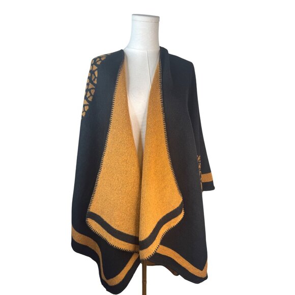 2/$30 NEW Boho Ruana Oversized Open Wrap Poncho Blanket Scarf - Picture 5 of 10